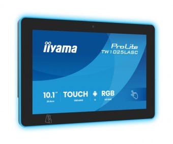 iiyama ProLite TW1025LASC-B3PNR - Ordinateur Android - PC à écran tactile 1 RK3568 - RAM 4 Go - SSD - eMMC 32 Go - Mali-G52 - Gigabit Ethernet, Bluetooth 5.2, NFC - Android 13 - moniteur : LED 10.1" 1280 x 800 (WXGA) écran tactile - noir, mat 