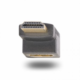 StarTech.com Adaptateur HDMI 2.0 à Angle Vertical, M/F, HDMI 4K Coudé - High Speed - adaptateur HDMI - HDMI mâle pour HDMI femelle à angle vers le haut - noir - passif, bi-directionnel, support pour 4K60Hz 