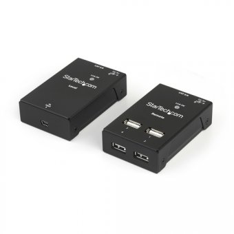 StarTech.com Prolongateur USB 2.0 4 Ports - USB sur Cat5/Cat6 Jusqu'à 40m - Câble de rallonge USB - USB 2.0 - plus de CAT 5/6 - 4 ports - jusqu'à 50 m - pour P/N: SVA5N3NEUA 