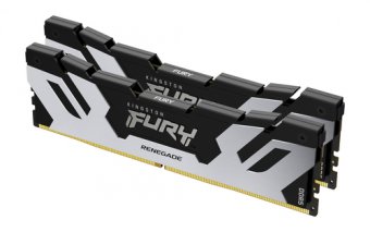 Kingston FURY Renegade - DDR5 - kit - 48 Go: 2 x 24 Go - DIMM 288 broches - 7200 MT/s / PC5-57600 - CL38 - 1.1 V - mémoire sans tampon - on-die ECC - argent/noir 
