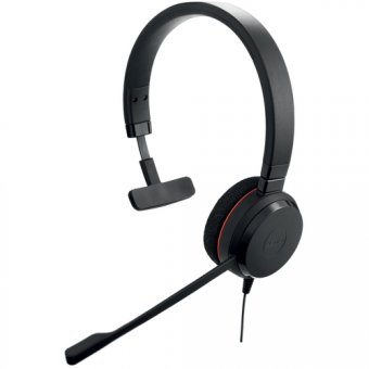 Jabra Evolve 20 UC mono - Micro-casque - sur-oreille - filaire - USB-C, USB-A - isolation acoustique - Certifié Alcatel-Lucent, Certifié Avaya, Certifié pour Microsoft Teams, Cisco Certified, Certifié Unify 