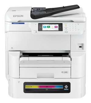 Epson WorkForce Pro EM-C8100RDWF - Imprimante multifonctions - couleur - jet d'encre - A3 (support) - jusqu'à 22 ppm (copie) - jusqu'à 25 ppm (impression) - 335 feuilles - 33.6 Kbits/s - USB 2.0, Gigabit LAN, Wi-Fi(ac) 