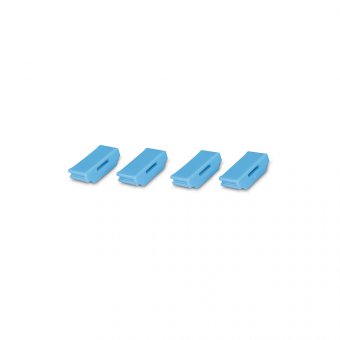 Lindy Bloqueur de port HDMI - 4 pièces + clé, Bleu 