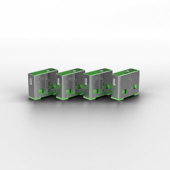 Lindy Bloqueurs de ports USB, 10 pièces, Vert 