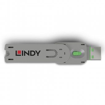 Lindy Clé pour bloqueur de port USB type A, vert 
