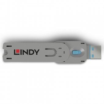 Lindy Clé pour bloqueur de port USB type A, bleu 