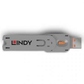 Lindy Clé pour bloqueur de port USB type A, orange 