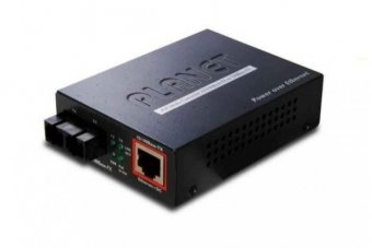 Planet FTP802 CONV. fibre 100FX 2KM - RJ45 Injecteur PoE 15W 