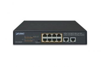 Planet FSD-1008HP switch 10" 10P 10/100 dont 8 poe+ 120W 