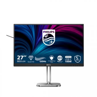 Philips 27B2U4601 - 4000 Series - écran LED - 27" - 2560 x 1440 QHD @ 120 Hz - IPS - 1500:1 - HDMI, 2xDisplayPort, USB-C - haut-parleurs - Charbon 