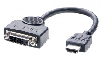 Lindy Câble adaptateur HDMI A mâle / DVI-D femelle, 0.2m 