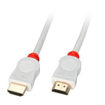 Lindy Câble HDMI High Speed, blanc, 2m 