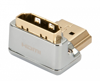 Lindy Coude HDMI CROMO®, 90° vers le bas 