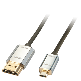 Lindy Câble HDMI High Speed CROMO Slim A/D, 3m 