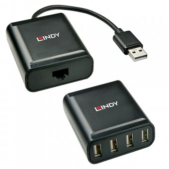 Lindy Extender 4 ports USB 2.0 Cat.6, 60m 