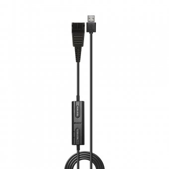 Lindy Adaptateur pour casque USB Type A vers Quick Disconnect
  (Jabra) 