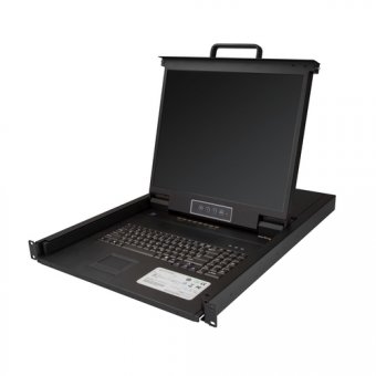 StarTech.com Console KVM à 8 ports à montage en rack pour rack de serveur - 19 pouces - 1U (RKCONS1908K) - Console KVM avec commutateur KVM - 8 ports - PS/2, USB - E.-U. - Anglais (QWERTY) - 19" - rack-montable - 1280 x 1024 - 250 cd/m² - 1000:1 - VGA - n 