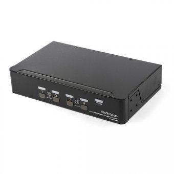 StarTech.com Switch KVM DisplayPort 4K 60 Hz à 4 ports avec hub USB 2.0 intégré - Commutateur KVM DP de 4 ports (SV431DPUA2) - Commutateur écran-clavier-souris/audio - 4 x KVM / audio - 1 utilisateur local - de bureau - CA 100 - 240 V 