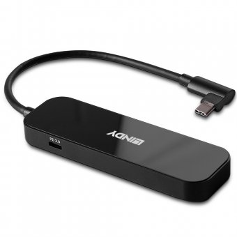 Lindy Hub USB 3.2 Gen 2 Type C  4 Ports  avec Power Delivery 