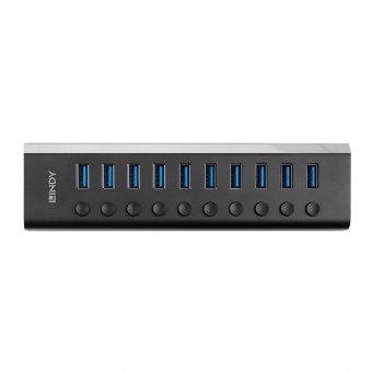 Lindy Hub USB 3.0 10 ports avec interrupteurs On/Off 
