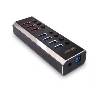 Lindy Hub USB 3.0  4 ports avec 3 ports Quick Charge 3.0 