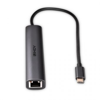 Lindy Hub USB 3.2 Gen 2 Type C & Convertisseur Ethernet Gigabit 