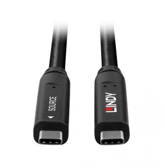 Lindy Câble Hybride Type C USB 3.2 5Gbit/s, 8m (2 Lanes) 