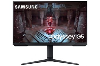 Samsung Odyssey G5 S27CG510EU - G51C Series - écran LED - 27" - 2560 x 1440 QHD @ 165 Hz - VA - 300 cd/m² - 3000:1 - HDR10 - 1 ms - 2xHDMI, DisplayPort - noir 