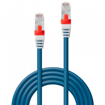 Lindy Câble réseau Bleu Cat.6A S/FTP LSZH, 5m (testé par Fluke) 