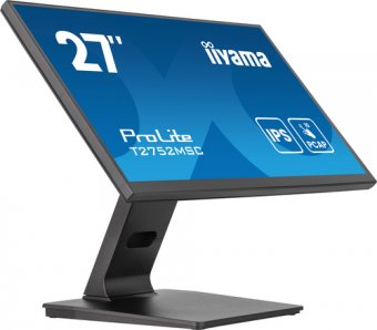 iiyama ProLite T2752MSC-B1AG - Écran LED - 27" - écran tactile - 1920 x 1080 Full HD (1080p) @ 60 Hz - IPS - 400 cd/m² - 1000:1 - 5 ms - HDMI, DisplayPort - haut-parleurs - noir, mat 