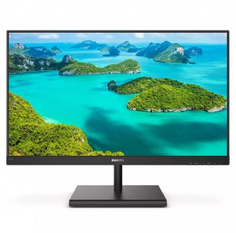 Philips E-line 245E1S - Écran LED - 24" (23.8" visualisable) - 2560 x 1440 QHD @ 75 Hz - IPS - 250 cd/m² - 1000:1 - 4 ms - HDMI, VGA, DisplayPort - noir texturé 
