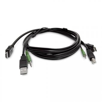 StarTech.com - Câble adaptateur - Conformité TAA - HDMI, USB type A, prise audio de 3,5 mm mâle pour HDMI, USB Type B, prise audio de 3,5 mm mâle - 3 m 