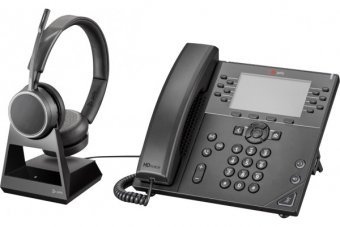 POLY Voyager 4220 Office Casque 2 écout. Base TEL/GSM 