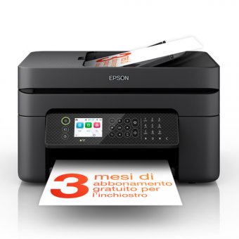 Epson WorkForce WF-2950DWF - Imprimante multifonctions - couleur - jet d'encre - 216 x 297 mm (original) - A4/Letter (support) - jusqu'à 10 ppm (impression) - 100 feuilles - 33.6 Kbits/s - USB 2.0, Wi-Fi(n) 