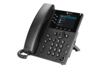 POLY VVX 350 téléphone de bureau IP PoE - 6 lignes SIP 
