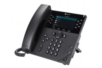 POLY VVX 450 téléphone de bureau IP PoE - 12 lignes SIP 