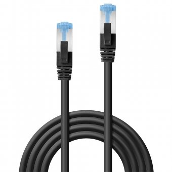 Lindy Câble réseau Noir Cat.6A S/FTP LSZH, 3m 