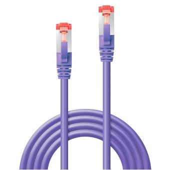Lindy Câble réseau Violet Cat.6 S/FTP, 0.5m 