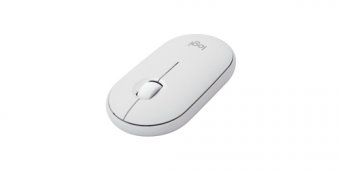 Logitech Pebble 2 Combo - Ensemble clavier et souris - sans fil - Bluetooth LE - AZERTY - Français - blanc ton sur ton 
