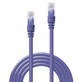 Lindy Câble réseau Violet Cat.6 U/UTP, 2m 