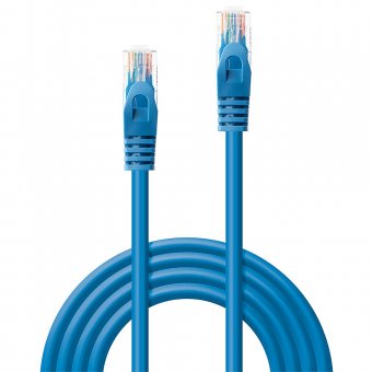 Lindy Câble réseau Bleu Cat.6 U/UTP, 0.3m 