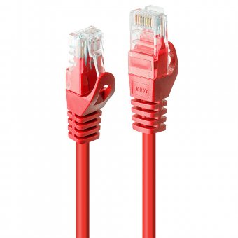 Lindy Câble réseau Rouge Cat.6 U/UTP, 5m 