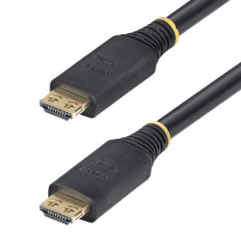 StarTech.com - High Speed - câble HDMI - HDMI mâle pour HDMI mâle - 15 m - blindé - noir - sans halogène, actif, support pour 4K60Hz, support 1 440 p (UWQHD) 144 Hz, support 1080 p 240 Hz 
