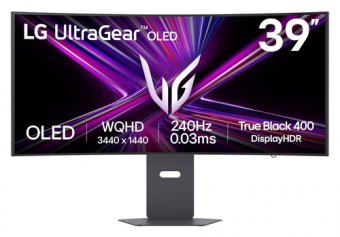 LG UltraGear 39GX900A-B - Moniteur OLED - jeux - incurvé - 39" - 3440 x 1440 UWQHD @ 240 Hz - 1500000:1 - DisplayHDR 400 True Black - 0.03 ms - 2xHDMI, DisplayPort, USB-C - haut-parleurs 