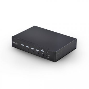 StarTech.com - Commutateur écran-clavier-souris/audio/USB - 4 x KVM / audio / USB - 1 utilisateur local - de bureau - Conformité TAA 