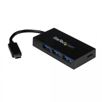 Startech Hub USB 3.1 Gen 1 à 4 ports - Concentrateur USB-C vers 1x USB-C 3x USB-A - Hub USB Type-C portable - Concentrateur (hub) - 4 x SuperSpeed USB 3.0 - de bureau - pour P/N: CFASTRWU3C, SDMSDRWU3AC, TB3DK2DPPD, TB3DK2DPPDUE, TB3DKDPMAW, TB3DKDPMAWUE 