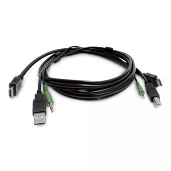 StarTech.com - Câble adaptateur - Conformité TAA - HDMI, USB type A, prise audio de 3,5 mm mâle pour HDMI, USB Type B, prise audio de 3,5 mm mâle - 1.8 m 