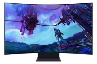 Samsung Odyssey Ark S55CG970NU - G97NC Series - moniteur QLED - Intelligent - jeux - incurvé - 55" - 3840 x 2160 4K @ 165 Hz - VA - 600 cd/m² - 1000000:1 - Quantum HDR 32x - 1 ms - 3xHDMI, DisplayPort - haut-parleurs - noir 