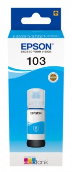 Epson 103 - 65 ml - cyan - original - recharge d'encre - pour EcoTank L3150, L3151, L5190 
