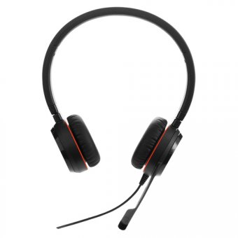 Jabra Evolve 20SE MS stereo - Micro-casque - sur-oreille - filaire - USB-C, USB-A - isolation acoustique - Certifié pour Microsoft Teams 